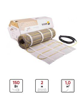 Нагревательный мат двухжильный Veria Quickmat 150 2С 1м² 150Вт