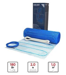 Нагревательный мат двухжильный THM180-010 1,0 м² 180 Вт