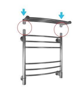 Полка Energy Modus 500 для полотенцесушителя монтаж