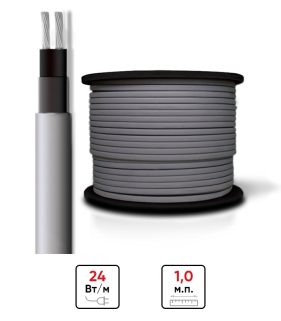 Саморегулирующийся греющий кабель SRL24-2 (24 Вт)