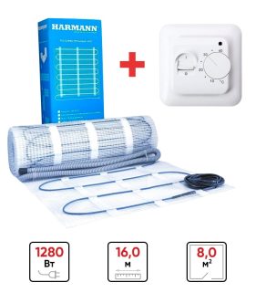 Мат нагревательный HARMANN W160 080
